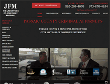 Tablet Screenshot of passaiccountycriminallawyers.com